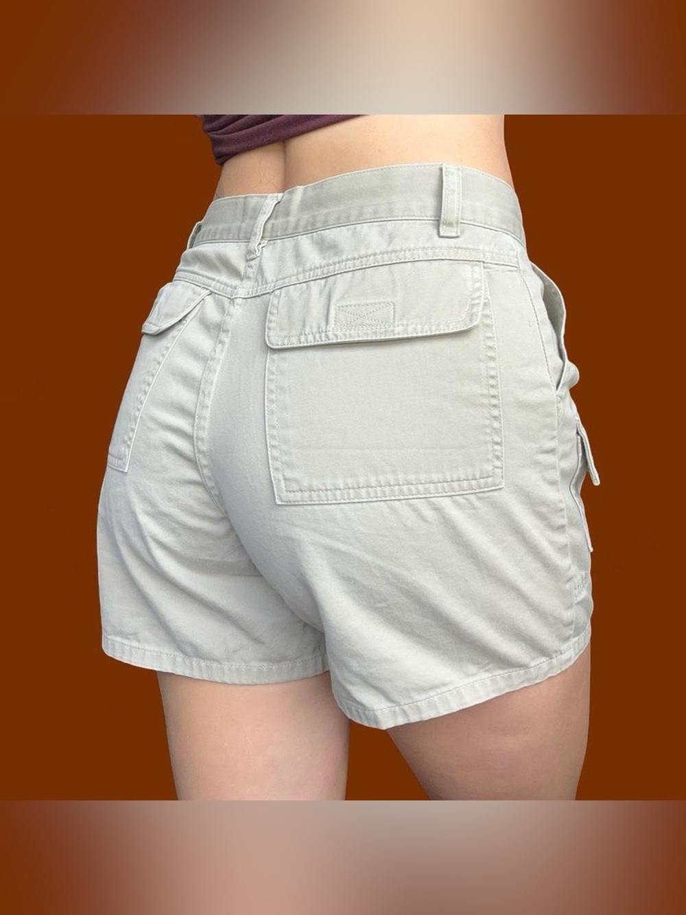 Arizona Jean Company Light Beige Cargo Shorts Vintage